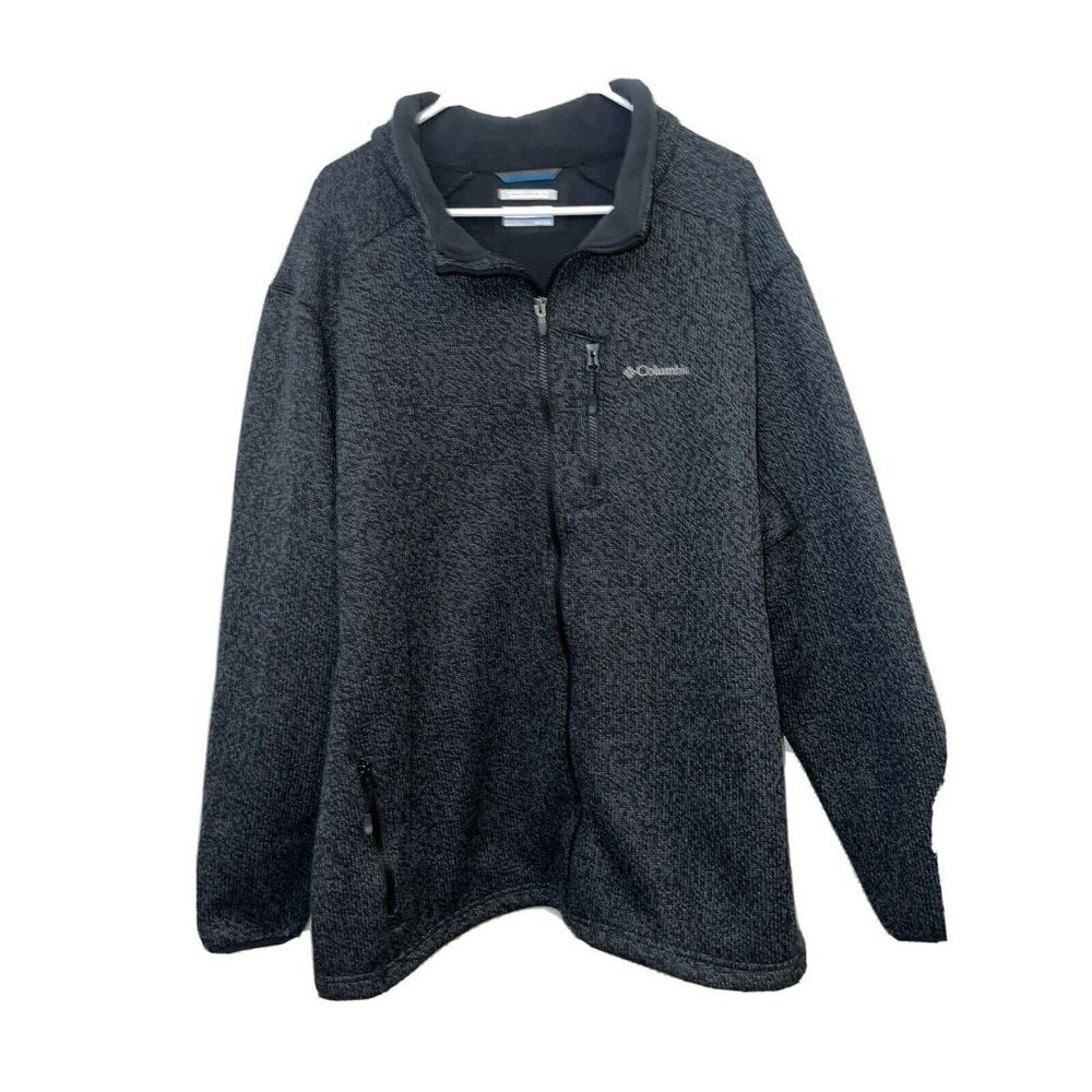 Columbia Omni Wick Long Sleeve Shirt 1/4 Zip Black Sz Mens 2XL Comfy PullOver 1E